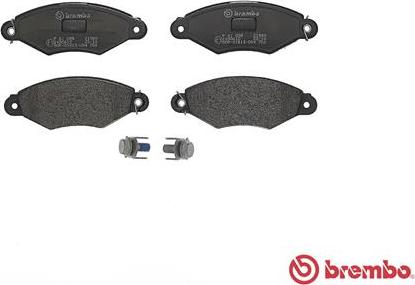 Brembo P 61 098 - Juego de pastillas de freno parts5.com