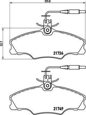 Brembo P 61 056 - Brake Pad Set, disc brake parts5.com