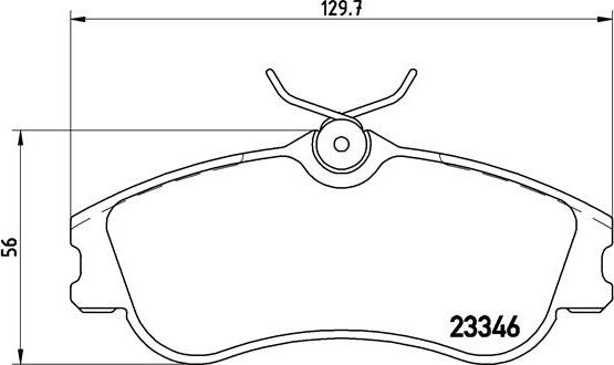 Brembo P 61 069 - Sada brzdových destiček, kotoučová brzda parts5.com