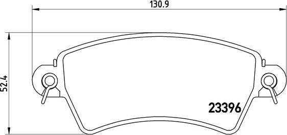 Brembo P 61 065 - Komplet pločica, disk-kočnica parts5.com