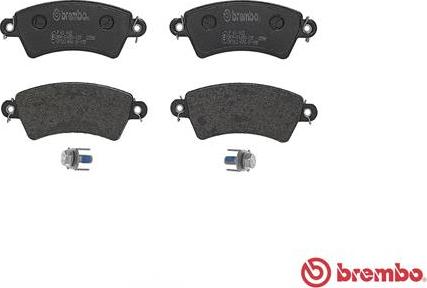 Brembo P 61 065 - Komplet pločica, disk-kočnica parts5.com