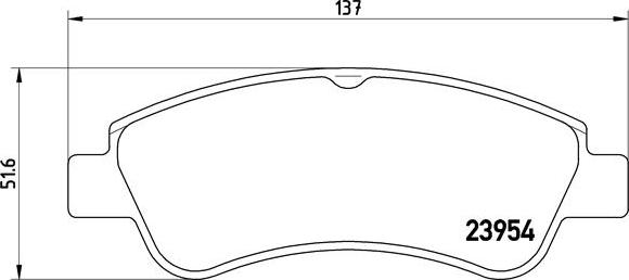 Brembo P 61 066X - Komplet kočnih obloga, disk kočnica parts5.com