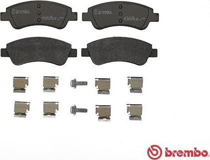 Brembo P 61 066 - Komplet kočnih obloga, disk kočnica parts5.com