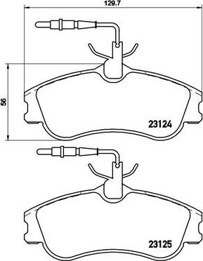 Brembo P 61 060 - Sada brzdových destiček, kotoučová brzda parts5.com