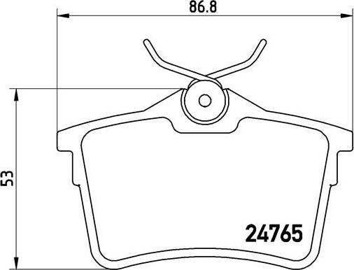 Brembo P 61 084 - Set placute frana,frana disc parts5.com