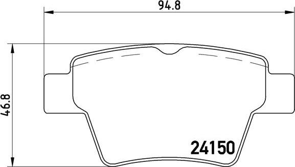 Brembo P 61 080 - Brake Pad Set, disc brake parts5.com