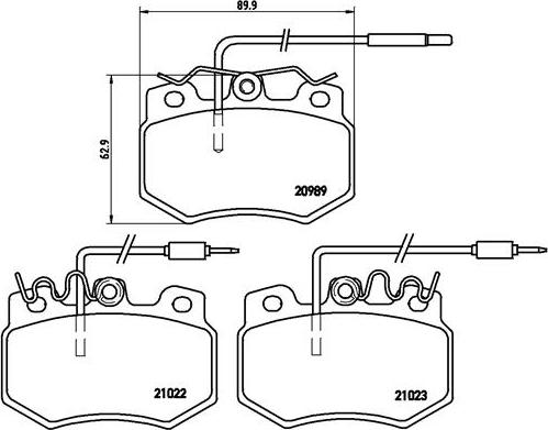 Brembo P 61 031 - Piduriklotsi komplekt,ketaspidur parts5.com