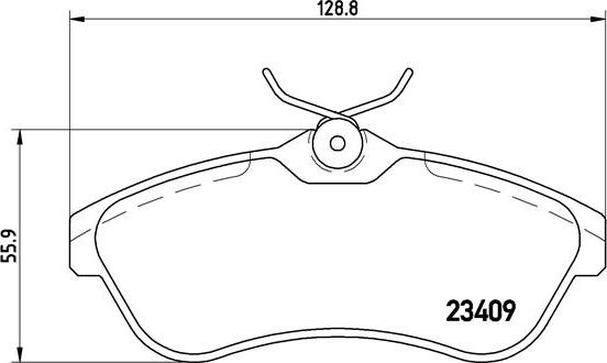 Brembo P 61 075X - Set placute frana,frana disc parts5.com