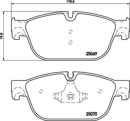 Brembo P 61 115X - Brake Pad Set, disc brake parts5.com