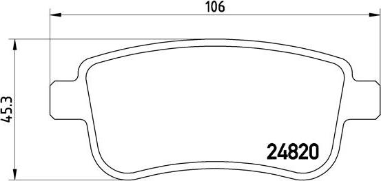 Brembo P 68 041 - Sada brzdových destiček, kotoučová brzda parts5.com