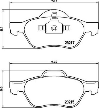 Brembo P 68 048X - Piduriklotsi komplekt,ketaspidur parts5.com