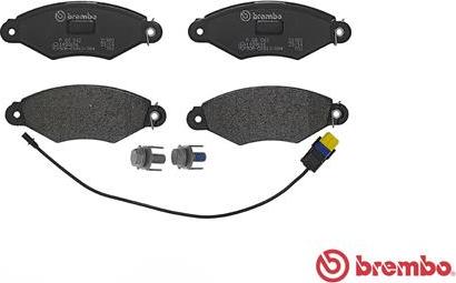 Brembo P 68 042 - Juego de pastillas de freno parts5.com