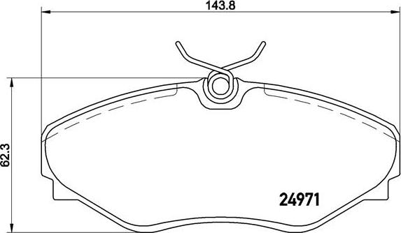 Brembo P 68 055 - Komplet zavornih oblog, ploscne (kolutne) zavore parts5.com