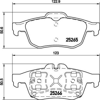 Brembo P 68 057 - Тормозные колодки, дисковые, комплект parts5.com