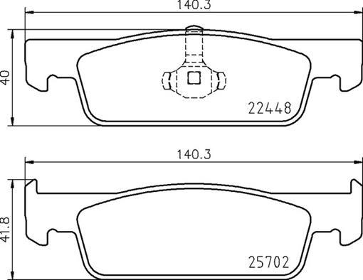 Brembo P 68 069 - Fren balata seti, diskli fren parts5.com