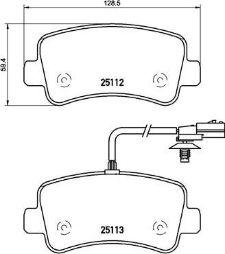 Brembo P 68 063 - Komplet pločica, disk-kočnica parts5.com