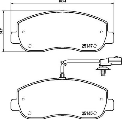 Brembo P 68 062 - Komplet pločica, disk-kočnica parts5.com