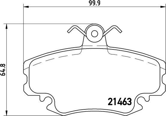 Brembo P 68 008 - Σετ τακάκια, δισκόφρενα parts5.com