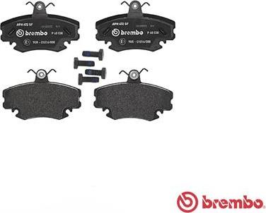 Brembo P 68 038 - Kit de plaquettes de frein, frein à disque parts5.com