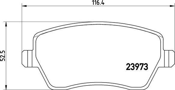 Brembo P 68 033X - Komplet zavornih oblog, ploscne (kolutne) zavore parts5.com