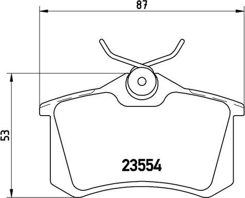 Brembo P 68 024 - Sada brzdových platničiek kotúčovej brzdy parts5.com