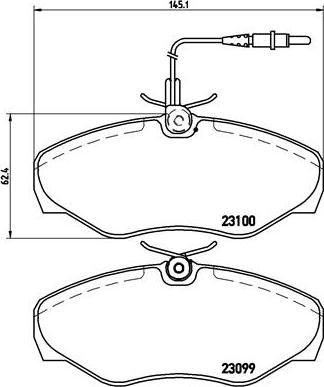 Brembo P 68 026 - Σετ τακάκια, δισκόφρενα parts5.com