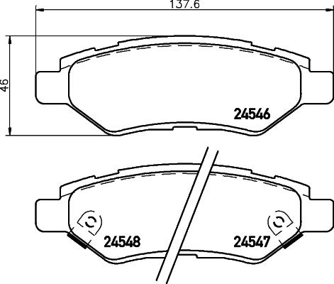 Brembo P 09 014 - Komplet pločica, disk-kočnica parts5.com