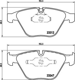 Brembo P 06 046 - Set placute frana,frana disc parts5.com