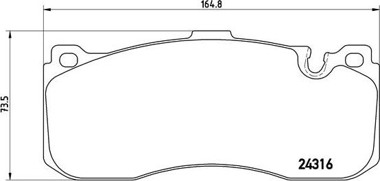 Brembo P 06 041 - Juego de pastillas de freno parts5.com