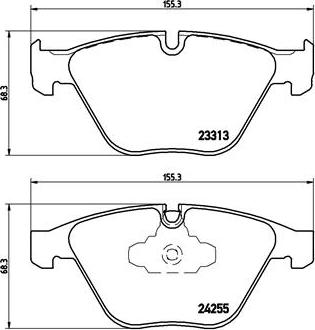 Brembo P 06 055 - Set placute frana,frana disc parts5.com