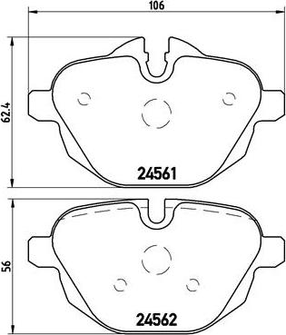 Brembo P 06 064 - Set placute frana,frana disc parts5.com