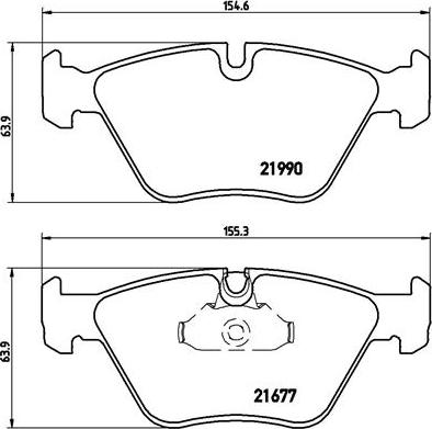 Brembo P 06 065 - Brake Pad Set, disc brake parts5.com