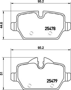 Brembo P 06 080 - Juego de pastillas de freno parts5.com