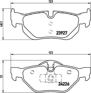 Brembo P 06 038X - Komplet zavornih oblog, ploscne (kolutne) zavore parts5.com