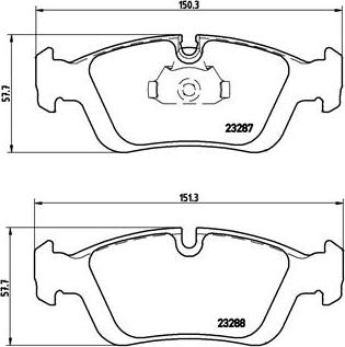 Brembo P 06 024 - Set placute frana,frana disc parts5.com