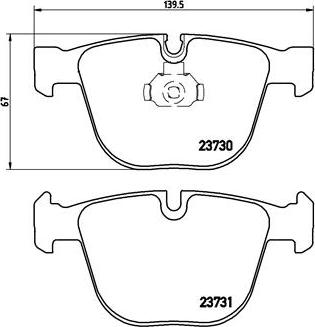 Brembo P 06 026 - Juego de pastillas de freno parts5.com