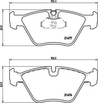 Brembo P 06 022 - Set placute frana,frana disc parts5.com