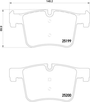 Brembo P 06 075X - Piduriklotsi komplekt,ketaspidur parts5.com