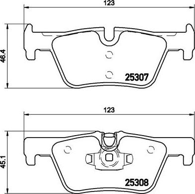 Brembo P 06 071X - Juego de pastillas de freno parts5.com