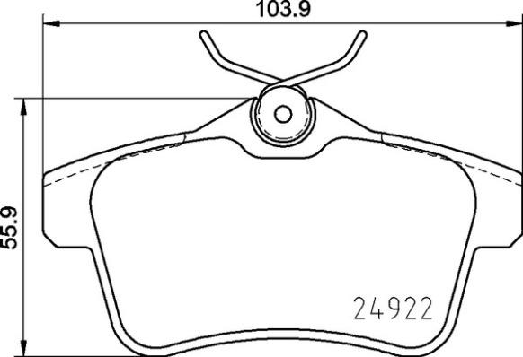 Brembo P 06 102 - Σετ τακάκια, δισκόφρενα parts5.com