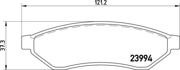 Brembo P 10 008 - Brake Pad Set, disc brake parts5.com