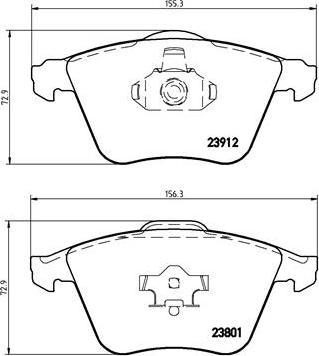 Brembo P 10 012 - Piduriklotsi komplekt,ketaspidur parts5.com