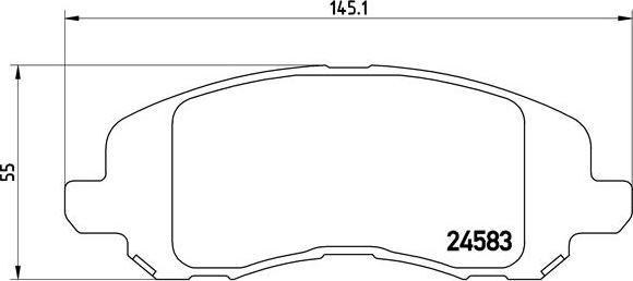 Brembo P 18 001 - Fékbetétkészlet, tárcsafék parts5.com