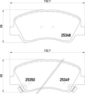 Brembo P 18 025 - Fékbetétkészlet, tárcsafék parts5.com