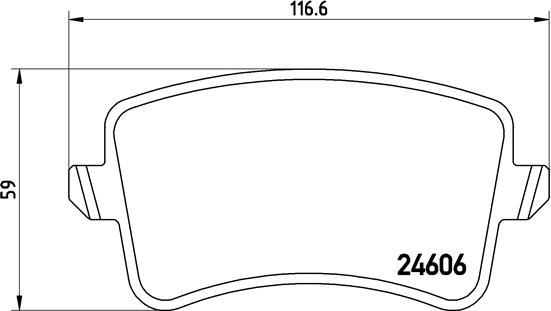 Brembo P 85 099 - Juego de pastillas de freno parts5.com