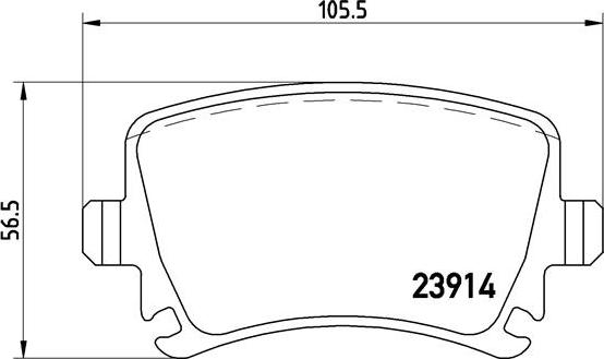 Brembo P 85 095 - Bremsbelagsatz, Scheibenbremse parts5.com