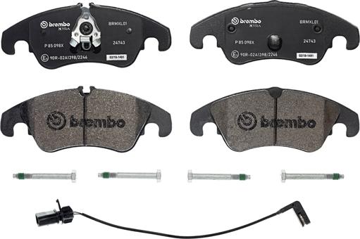 Brembo P 85 098X - Brake Pad Set, disc brake parts5.com