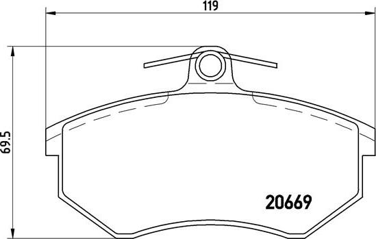 Brembo P 85 092 - Jarrupala, levyjarru parts5.com