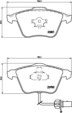 Brembo P 85 097 - Set placute frana,frana disc parts5.com