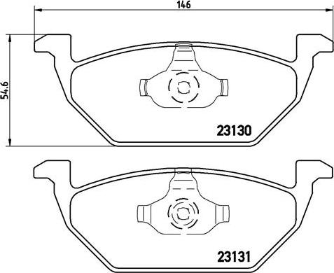 Brembo P 85 041X - Σετ τακάκια, δισκόφρενα parts5.com